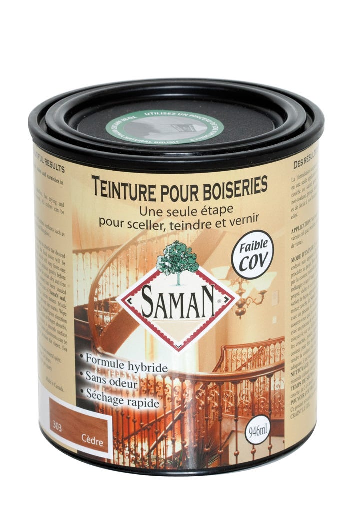 Wood Stain for Fine Wood, Alkyde, Cedar, 946 ml