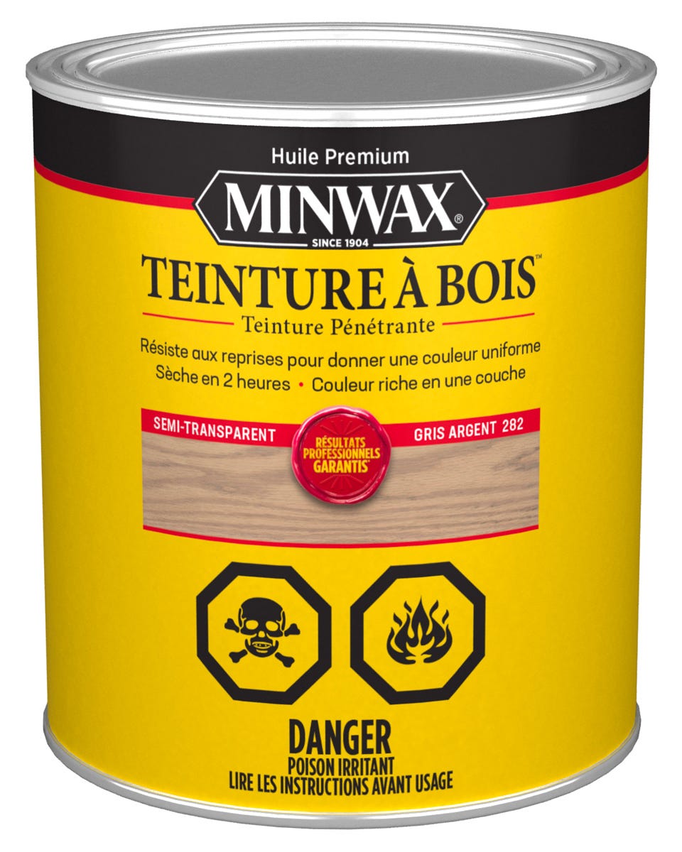 Wood Stain, Semi-transparent, 946ml, Silvered Grey