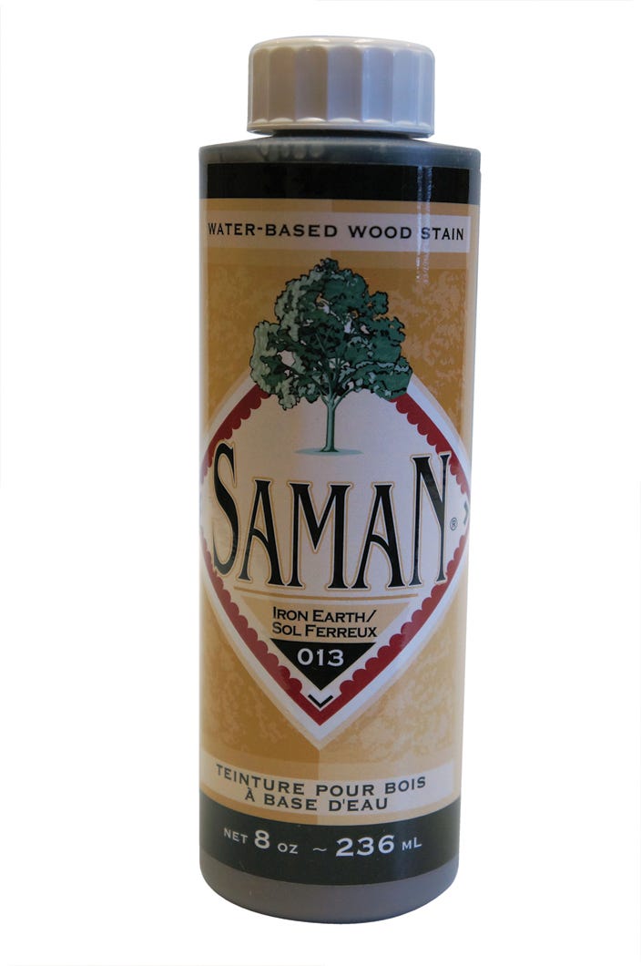 Wood Stain, Water-Based, Iron Earth #013, 236 ml
