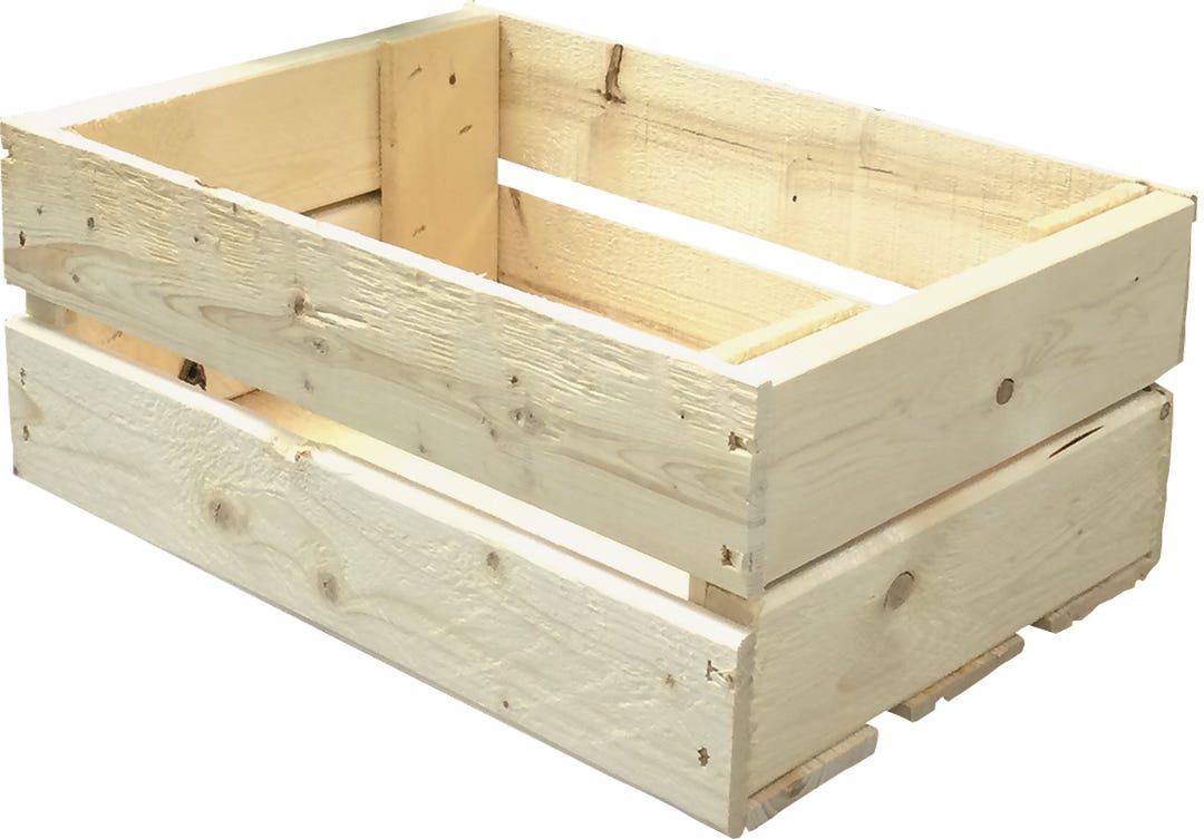 Wooden Crate, 13-in. X 8.5” X 5-in.