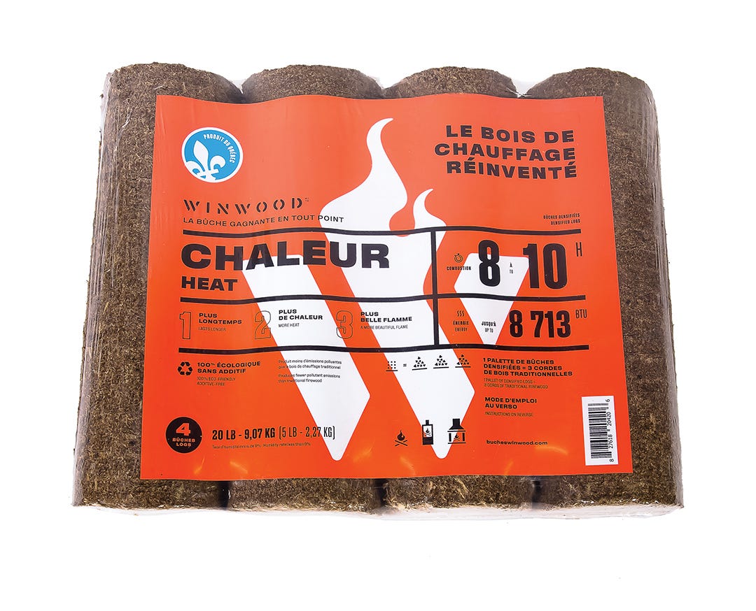 100% Eco-Friendly Wooden Logs. 4/pack