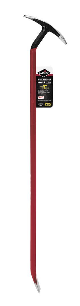 Wrecking Bar T-Shape, Ultra-Sturdy Forged/Tempered Steel, 36-in.